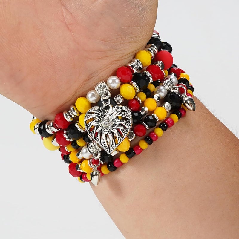 Lonext Halloween Bracelets Stackable Heishi Beaded Stretch Bracelets - Image 4